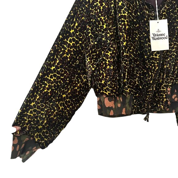 VIVIENNE WESTWOOD Wilma Leopard Bomber Jacket NWT Sz 40 (US 4)‎ - Picture 6 of 8